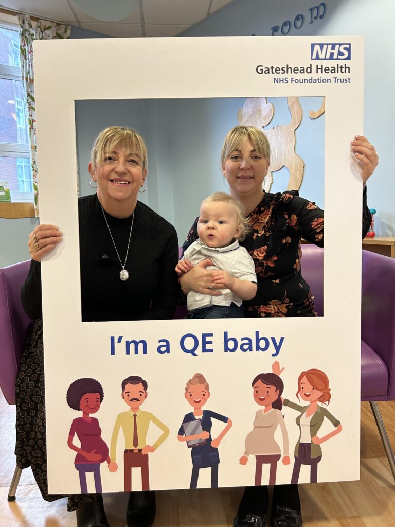 three generations who were born at the queen elizabeth hospital