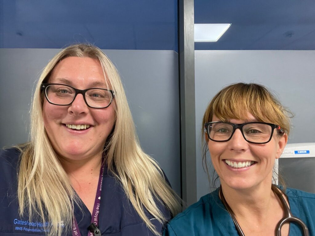 Andrea and jenny, emergency department consultant and practitioner 