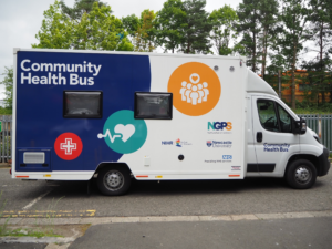 Photo of the Newcasrle Community Health bus.