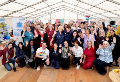 Group photo of staff at the Open Day